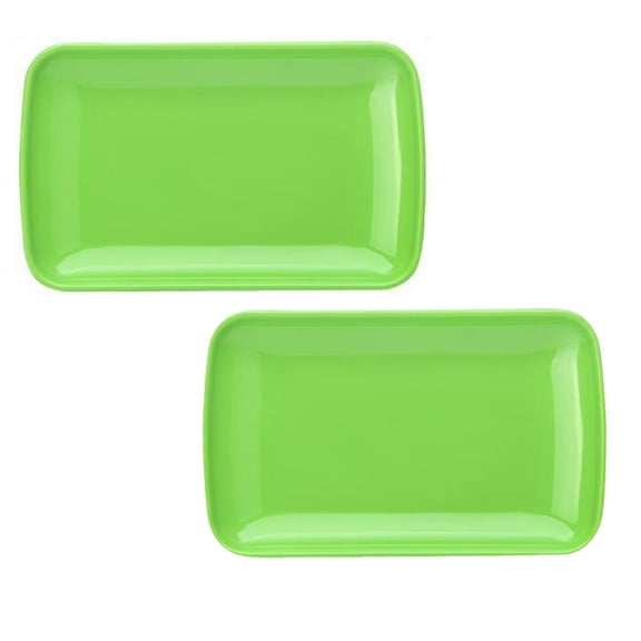 ENTASSER Plastic Art Trays Art and Craft Tray Plastic Tray Activity Traygreen