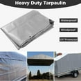 thumbnail image 5 of 18 Mil Heavy Duty Tarp Cover, Waterproof UV Resistant Rip and Tear Proof Poly Tarpaulin with Reinforced Edges for Roof Camping Patio Pool Boat Car 24x30ft, 5 of 15