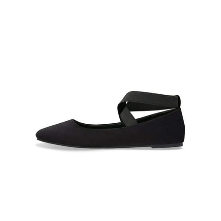 Comfortable Classic Flats Women's Shoes Black Walking Ballet Elastic
