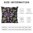 thumbnail image 6 of GOSMITH 2-Piece Short Plush Pillowcase Set - Cat Pineapples Palm Leaves Modern Pillow Case White, 6 of 6