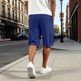 thumbnail image 6 of Havenre Mens Cargo Shorts with Multi-Pockets Lightweight Casual Drawstring Elastic Waist Cotton Relaxed Fit Twill Outdoor Short Pants for Hiking Fishing Work, 6 of 9