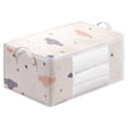 thumbnail image 3 of Almacenamiento Edredones Caja Ropa Duradera para Cama (L Beige), 3 of 6