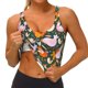 thumbnail image 3 of Fotbe Roosters and Chicks Sujetador Deportivo Largo sin Aros para Mujer con Almohadillas y Soporte Medio, Transpirable y Absorbente, Camiseta Tipo Chaleco o Tank Top-Medium, 3 of 8