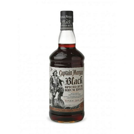 Captain Morgan Black Spiced Rum, 375 Milliliters