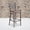 Mahogany Wood Seat/Clear Coated Metal Frame, variant on Emma + Oliver 2 Pack Clear Coated Ladder Back Metal Restaurant Barstool - Burgundy Vinyl Seat