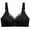 Black, variant on Women's Bras Plus Size No Underwire Full Coverage Bra for Everyday Lace up Push up Gathering Underwears