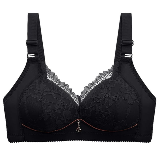 Comfortable Bras for Women,Womans Embroidered Glossy Comfortable Breathable Bra Underwear No Rims
