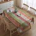 thumbnail image 2 of Pioneer Flower Floral Print Pattern Rectangle Tablecloth 60"x84",Waterproof Polyester Rectangle Table Cloth, Wipeable Spillproof Polyester Tablecloth for Dining, Camping, Indoor and Outdoor, 2 of 5