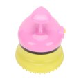 thumbnail image 2 of Cepillo de cabezal de ducha para mascotas con interruptor, masaje de dientes suaves universal, cabezal de ducha para perros, cepillo de baño con mango ergonómico rosa, 2 of 12
