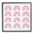 thumbnail image 3 of Stupell Industries Pink Stripes Rainbow Shapes Pattern Casual Design Framed Wall Art, 24 x 24, Design by Amy Brinkman, 3 of 5