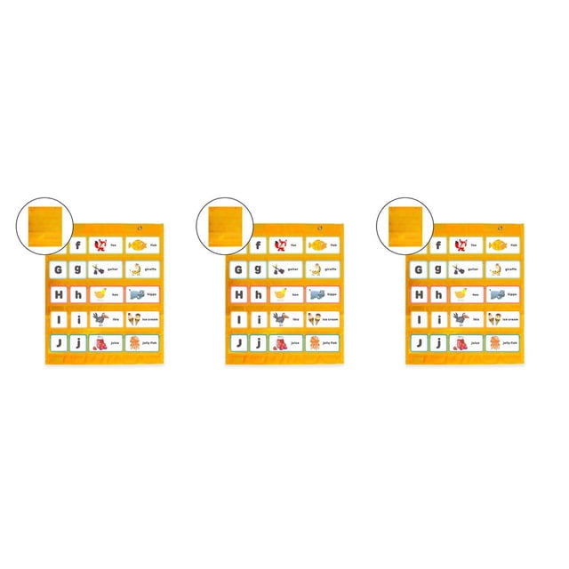 Tholdsy Gráfico de bolsillo Gráfico de bolsillo de calendario colgante de doble cara Amarillo Type1