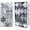 Silver and White(50ct), variant on Valery Madelyn 30ct 2.36" Christmas Ball Ornaments, Silver White Shatterproof Ornaments for Holiday Party Decor