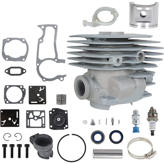 EPOTOOR Big Bore Cylinder Piston Kit Replacement for Husqvarna 372 365 371 362 Chainsaw Gaskets 52mm