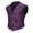 Purple, variant on Men's Victorian Christmas Vest Collarless Paisley Steampunk Waistcoat Single Breasted V-Neck Suit Vests