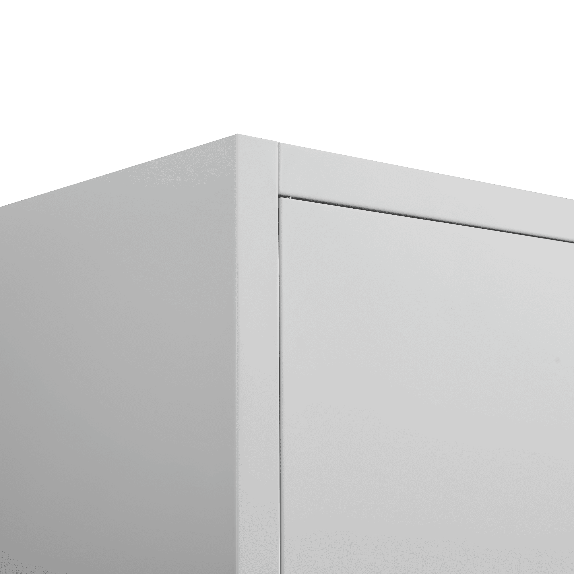 72"H Metal Storage Cabinet with Adjustable Shelves & 2 Doors, Heavy-Duty File Cabinet Garage Storage Cabinet with Lock for Garage,Classroom,Office,White