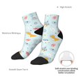 thumbnail image 6 of Fuzoiu Space With Dino Astronauts Print Adult Socks, Crew Moisture-wicking Socks, Unisex Cushion Crew Socks,Casual Sports Ankle Socks, 6 of 7