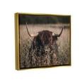 thumbnail image 3 of Stupell Industries Highland Cattle in Tall Grass Animals & Insects Photography Gold Floater Framed Art Print Wall Art, 3 of 6