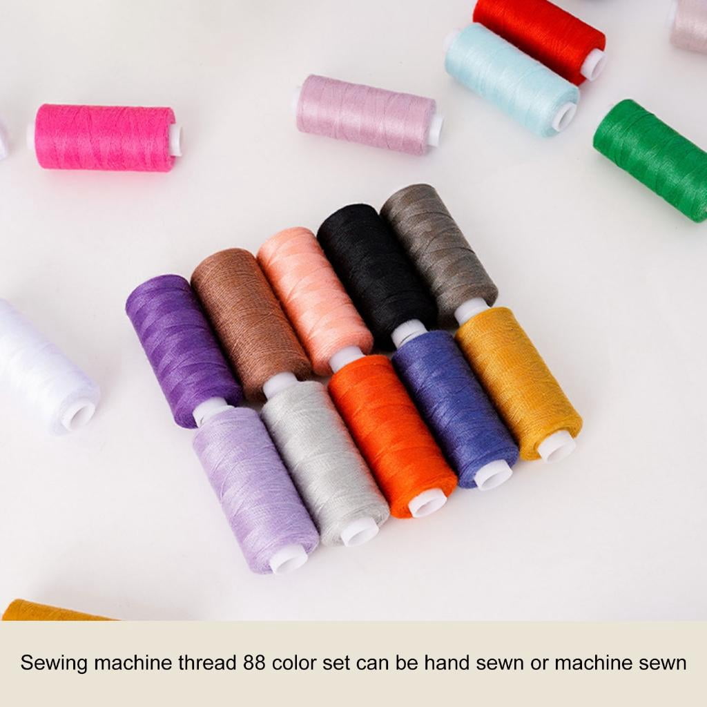 88 Spools Polyester Sewing Thread Sewing Thread 400Yards/Spool for Sewing Machine Hand Stitching Embroidery Quilting