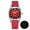 AD2531 Red, variant on Men's Automatic Mechanical Watch - 39mm Japanese Movement, 100M Water Resistant Dive Watch with Date, Super Luminous BGW9 Blue, Fluoroelastomer Strap AD2531