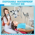 thumbnail image 2 of Baberos dentales desechables EZEELAI impermeables 125 unidades azules, 2 of 9