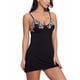 thumbnail image 5 of Vestido de lencería para mujer con tirantes finos, cuello en V, espalda descubierta, decoración de encaje en el pecho, camisón, 5 of 8