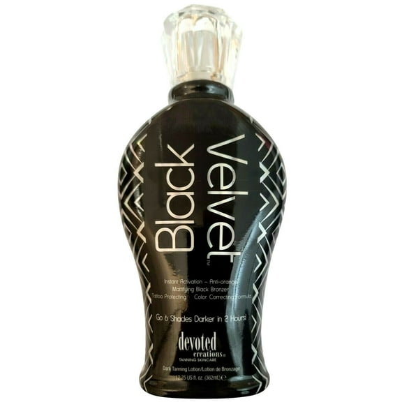 Black Velvet Anti Orange Black Bronzer Tanning Lotion 12.25 Oz