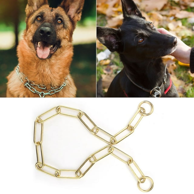 Dog Chain, Fine Copper Solid Snake P Chain Training Dog Pet Collars Chain Rope For Small Medium And Large Size Dogs