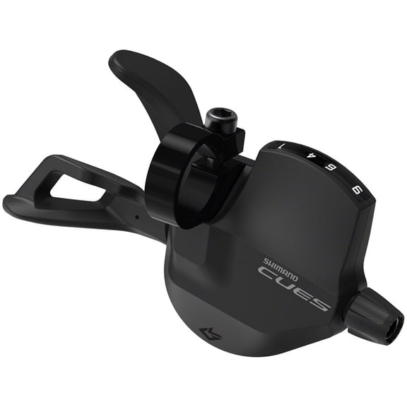 Shimano CUES SL-U4010-9R Shifter - Right, 9-Speed, Rapidfire Plus, Optical Gear Display, Black