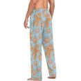 thumbnail image 6 of Top-kevin Gingerbread Christmas Pajama Pants Mens Lounge Pants Straight-Fit Men Pajama Bottoms with Drawstring and Pockets, 6 of 13
