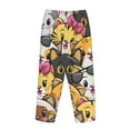 thumbnail image 4 of Kdxio Women's Comfy Stretch Cute Cat CartoonPrint Drawstring Pajama Pants-Large, 4 of 9