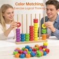 thumbnail image 4 of 2026 Stack Game | Fast Pattern Challenge Ring Stack Puzzle for 2 Players | Color Matching Stacking Puzzle Game | Competitive Tabletop Brain Teaser for Family Game Night, 4 of 7