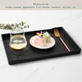 thumbnail image 3 of Rectangular Plastic Fast Food Trays,Lunch Dinner Tray Party Serving Platter Tray Rectangular Fast Food Serving Trays for Serving and Carrying Food in Restaurant Cafeteria, 3 of 7