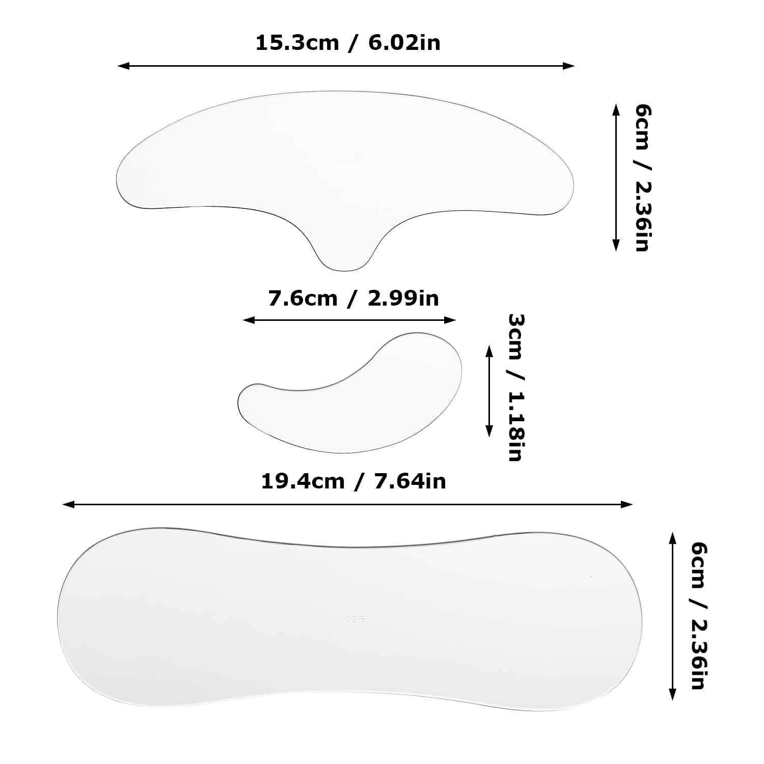 Arealer Facial Patches Wrinkle Remover Pads for Forehead Wrinkle Neck Wrinkle Silicone Smoothing Patches for Face Skin Care White