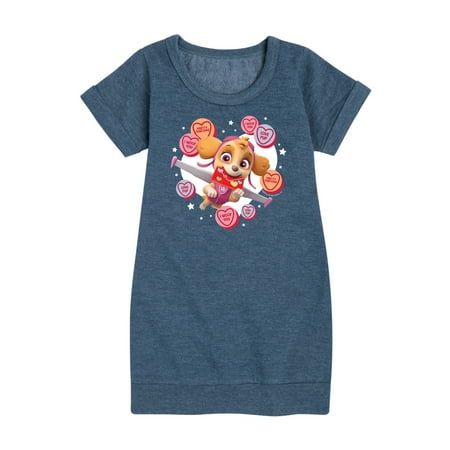 

Paw Patrol - Skye Conversation Hearts - Toddler And Youth Girls Fleece Dress