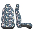 thumbnail image 4 of Fotbe Cute Rabbit Floral Pattern Automotive Seat Covers for Cars Trucks and SUVs – Car Seat Covers for Front Seats,Protective Seat Covers,Vehicle Seat Covers, Set of 2, 4 of 9