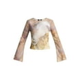 thumbnail image 5 of Madden NYC LS Mesh Top, Womens, 5 of 5
