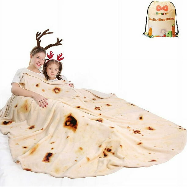Manta gigante de franela suave y novedosa de 180 cm para adultos y niños, de 2.0 pulgadas y doble cara, ideal para adultos y niños (amarilla de doble cara)