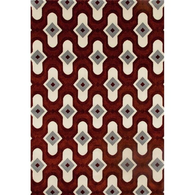 Art Carpet 25115 2 x 4 ft. Troy Collection Protector Woven Area Rug, Red