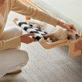 thumbnail image 3 of Cat Window Hammock, Wooden Frame Hanging Cat Lounge Bed, 3 of 5