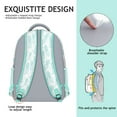thumbnail image 5 of Exotic Pineapple Print Backpack - Ergonomic School Bag with Padded Straps & Waterproof Exterior for Teens & Commuters, 5 of 6