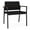 OpenHouse Black, variant on Avon Reception Waiting Oversize Chair UPH Seat Back / Black Steel / Black