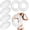 Clear, variant on 6 Pcs Inflatable Pool Floats 28 Inches Swim Tube Bulk for Adults Swimming Ring Pool Floaties for Beach Party Decorations Women and Men River Lake Summer Vacation Holiday (Clear)