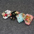 thumbnail image 4 of Summark Ladies rose flower print clutch, buckle coin purse, mini closed coin purse, vintage flower coin purse, travel metal buckle card holder, exquisite leisure, 4 of 5