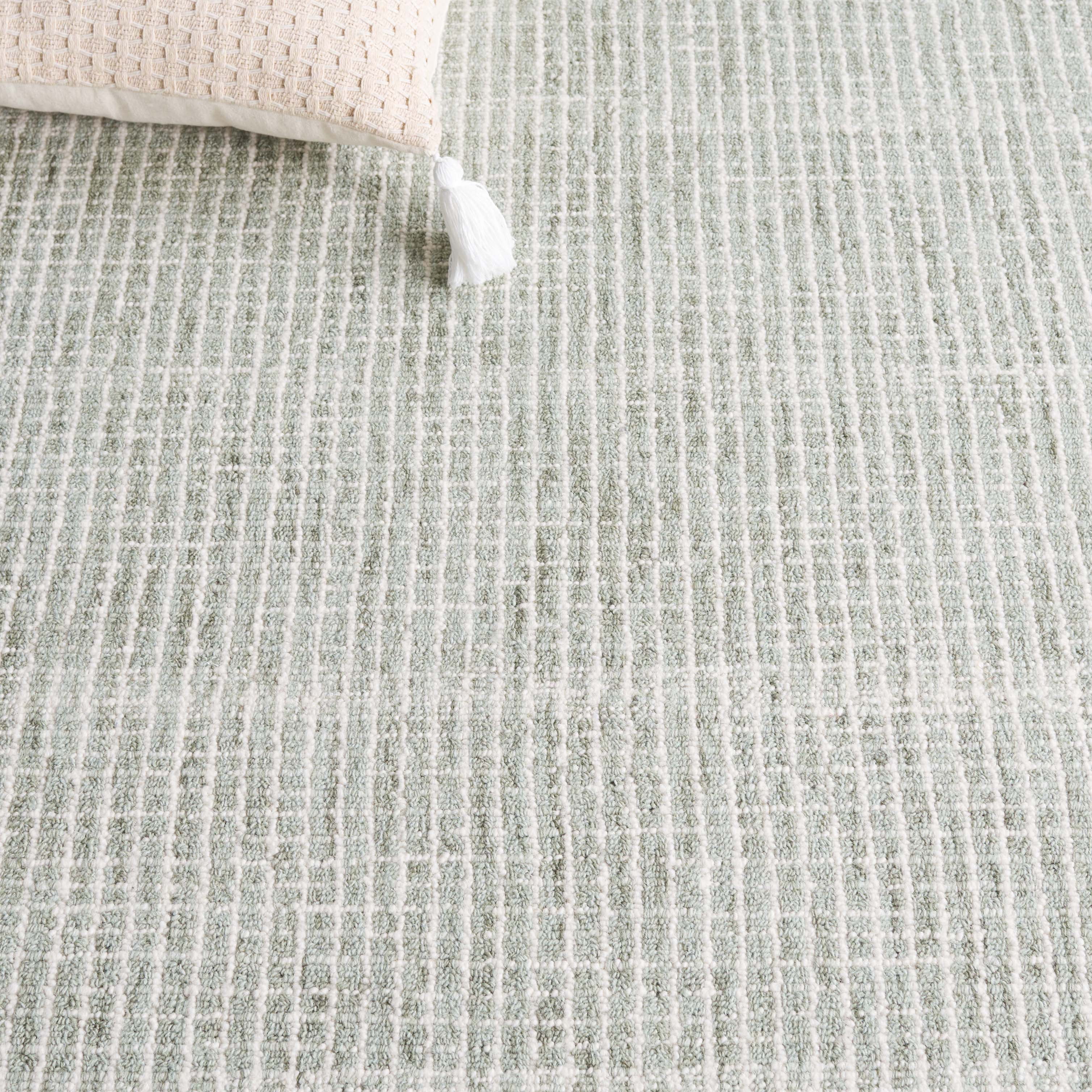 SAFAVIEH Abstract Becky Trellis Area Rug, Sage/Ivory, 6' x 6' Square