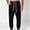 Black, variant on Cargo Pants for Men Elastic Waist Casual Loose Sports Jogger Straight Leg Outdoor Hiking Full Length Work Pants