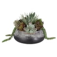 thumbnail image 4 of Uttermost Yuma Contemporary Cement Stone/Plastic Centerpiece in Gray/Burgundy, 4 of 5