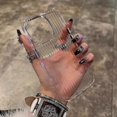 thumbnail image 1 of Soft Corrugated Transparent Phone Case For iPhone 11 12 13 14 15 Pro Max Shockproof Silicone Clear Bumper Cover, 1 of 7