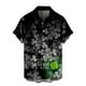 thumbnail image 3 of Camisa con estampado 3D completo del Día de San Patricio para hombre, camisas de playa con botones y sombrero verde, camisas casuales de manga corta para hombre, ropa, 3 of 5