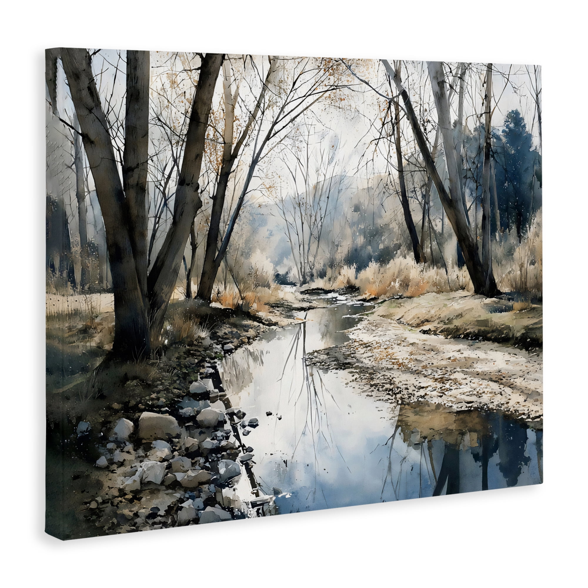 Stupell Industries Serene Reflections at Autumn Creek Canvas Wall Art, design by Franklyn Gregory