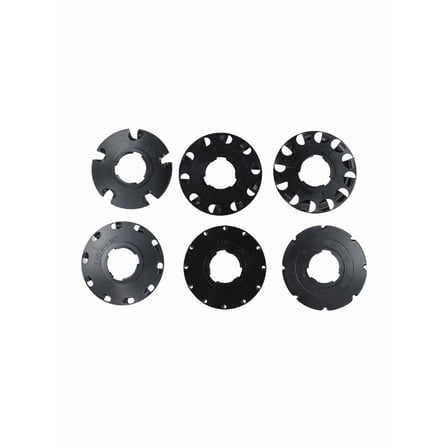 6 Pack Interchangeable Plant Plates for EarthWay 1001-B Garden Sower - Compatible with Radish, Carrot, Bean, Pea, Beet and Sweet Corn Seeds